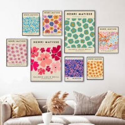 Retro Matisse Colorful Posters And Prints Abstract Tokyo Flowers Wall Art Canvas Painting Pictures For Living Room Nordic Decor