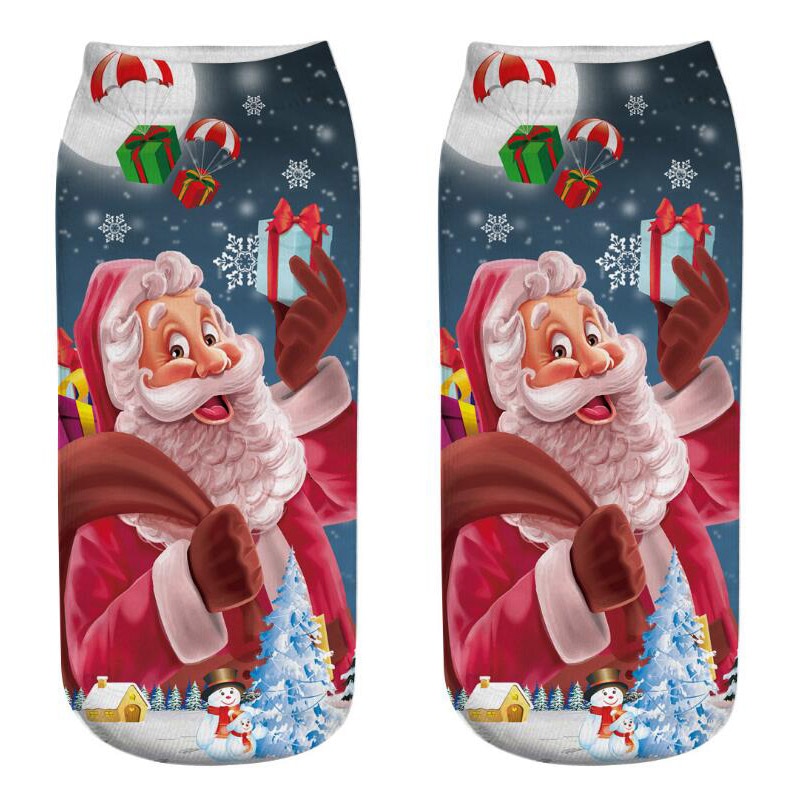 Christmas Socks Cute Kids Adult Xmas Gifts Women Men Sock Xmas Santa Claus Snowflake Elk Snow Cotton Socks Navidad New Year 2023